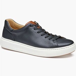 Johnston & Murphy Men's Black Leather Sneakers